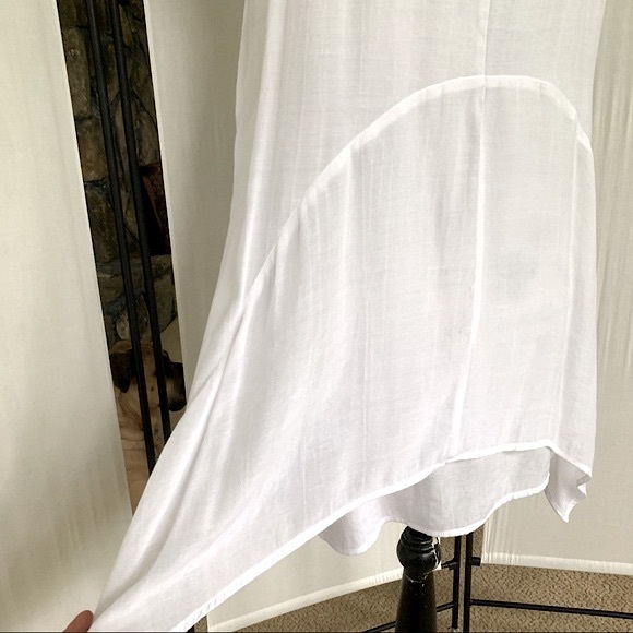 Fever White Sleeveless Cover Up Dress Size Large NWOT - Picture 11 of 13